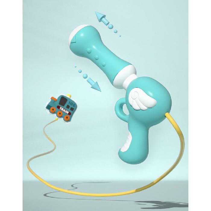 Summer Backpack Water Gun Children Outdoor Game Swimming Pool Beach High Capacity Water Shooter Toy Cartoon Animal Pull-out