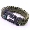 Přežití Paracord Náramky s Píšťalkou Kompasem Zapaľovačem Pro Nadšence Venkovních Dobrodružství