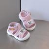 New Style Unisex Baby Sandals for 0-2 Years Solid-Soled Cloth Shoes with Soft Soles, Infant First Walkers Cool Kid Shoes