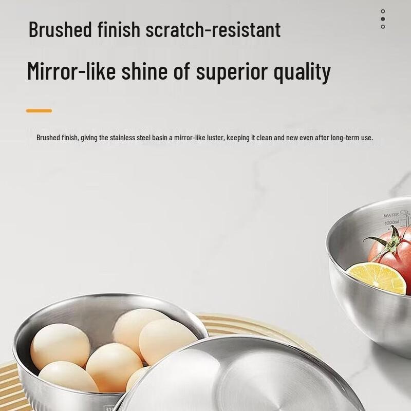 Thickened Stainless Steel Multi-Purpose Kitchen Bowl