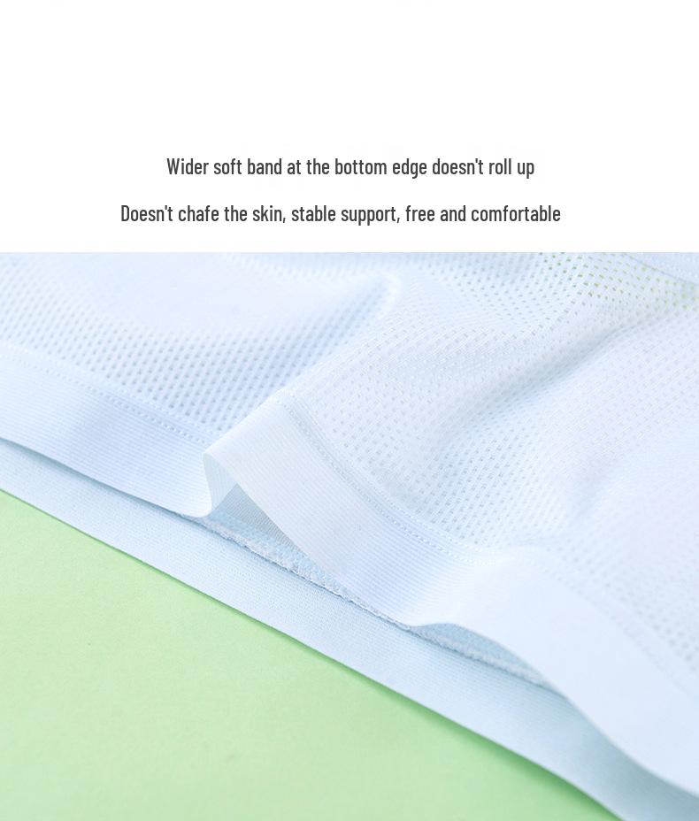 Junior Girls' Pure Cotton Sports Bra - Breathable & Supportive