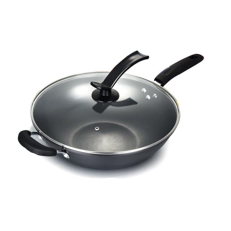 Utoo 32cm Non-Stick Refined Iron Wok
