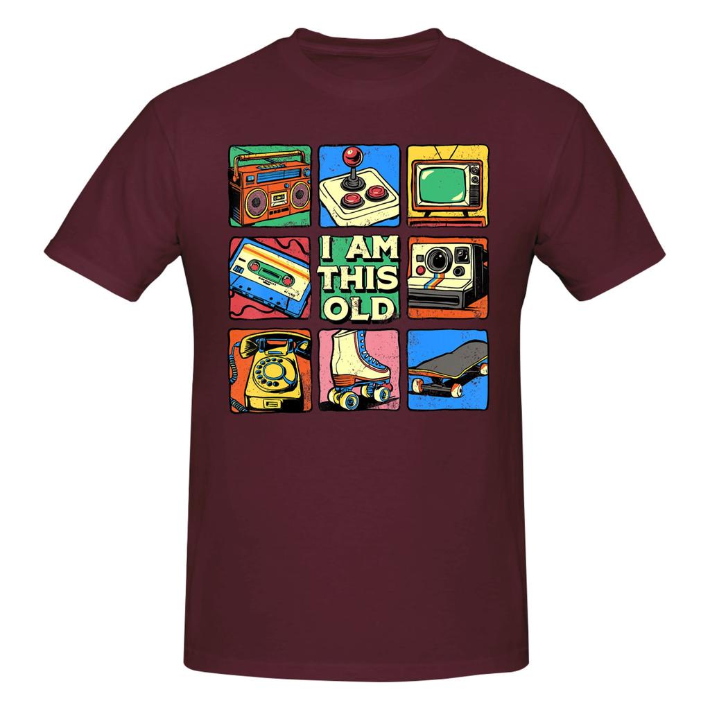 1 Piece I Am This Old Funny 100 Cotton Tshirt Rretro Style Tees Tops For Unisex