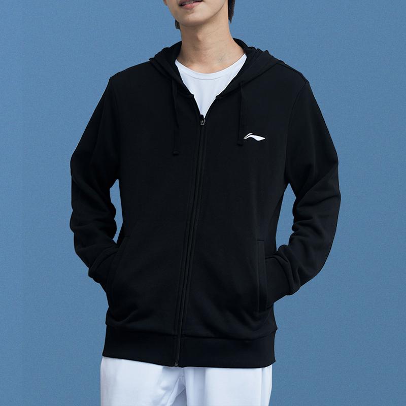 Li Ning Straight Leg Suit Spring And Autumn Men Suit Black AWDS421-1+AKLS423-1