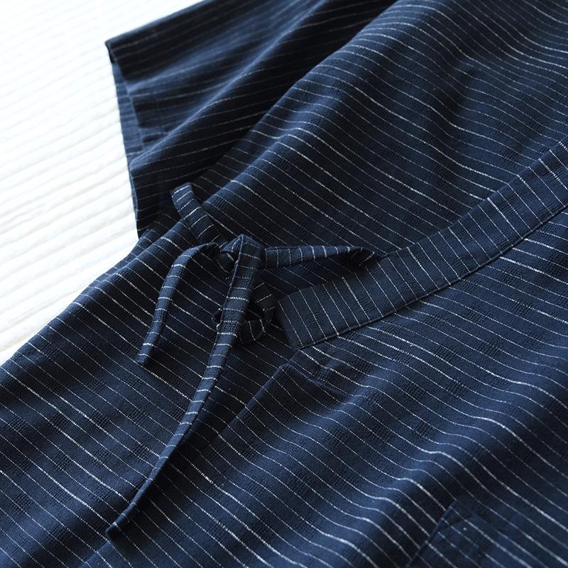 Set Pigiama Kimono Yukata in Cotone Taglie Forti da Uomo per Primavera/Estate