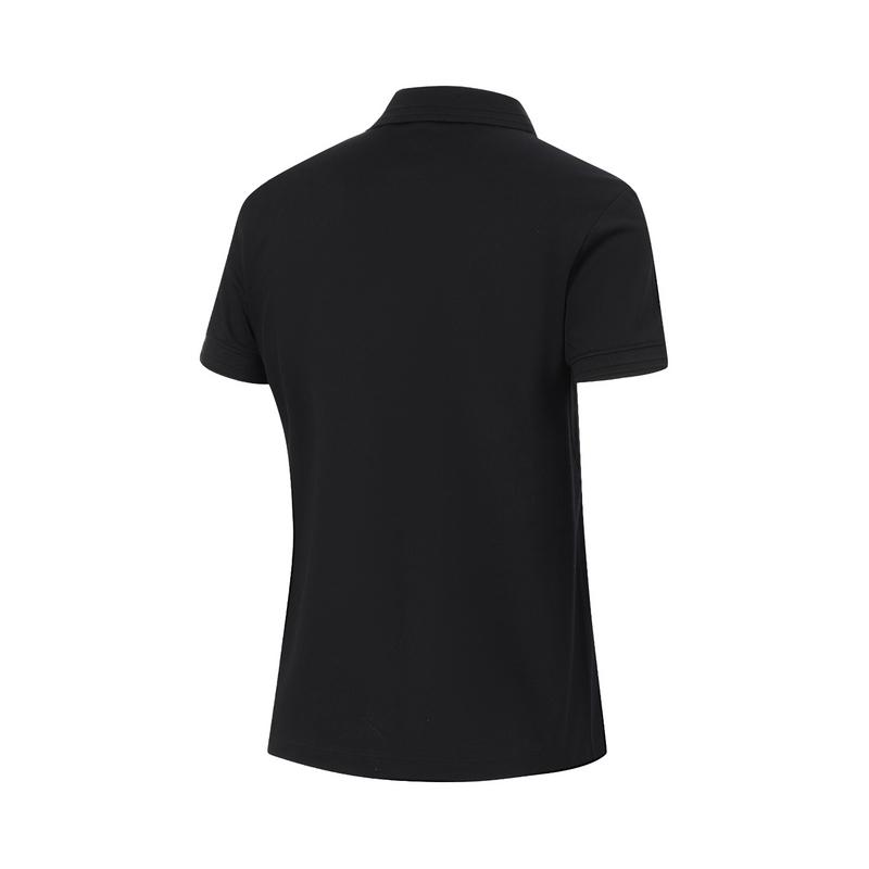 Li Ning Fitness Series Solid Color Soft Breathable Versatile Casual Short Sleeve Polo Shirt Women tops APLU180-2