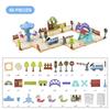3D Puzzle Track Car Toy Set Assembling Scene Maze DIY Rail Car Amusement Park Puzzles Track Vehicle Creative Game Logic Kits Toy