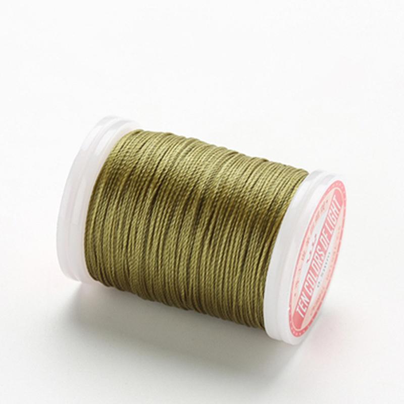 Waxed Thread For Leather DIY Accessories Leather Craft Sewing Thread Round Waxed Thread Polyester Cord Wax Coated Strings 0.5mm