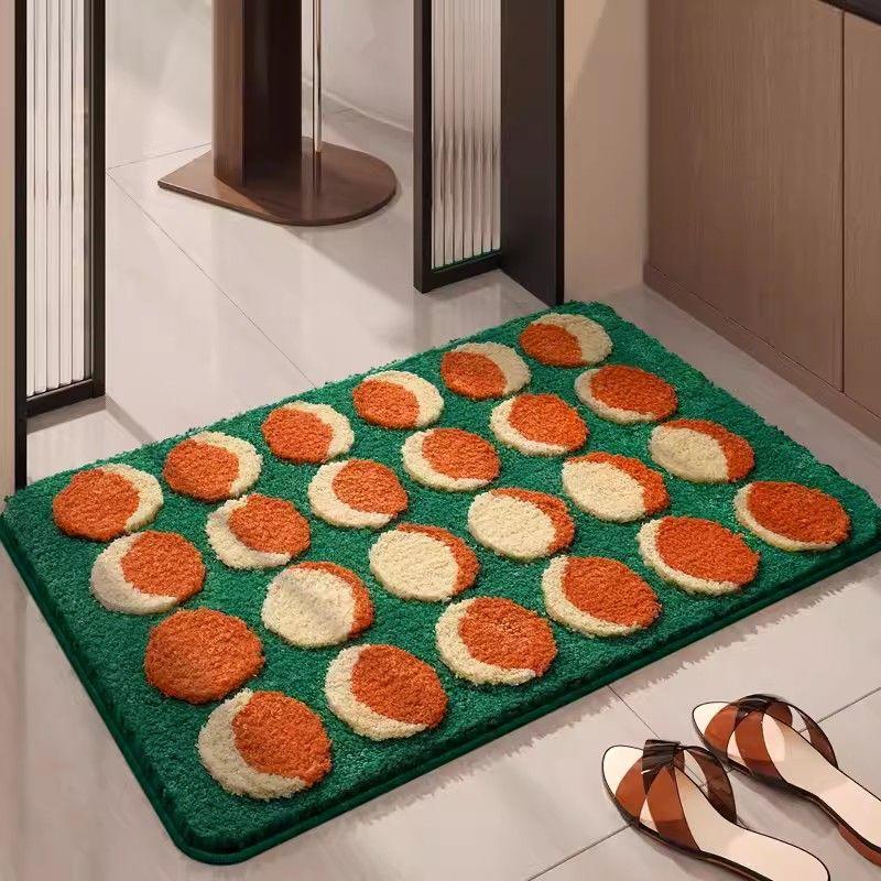 

Bathroom Absorbent Mat Imitation Cashmere Carpet Floor Mat Household Non-Slip Foot Mat Quick-Dry Carpet Door Mat 40x60cm