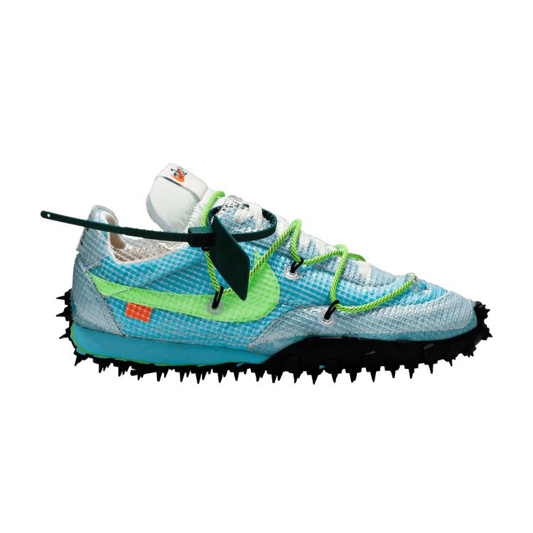 Nike Waffle Racer Off-White Lebhaftes Himmelblau (Damen)