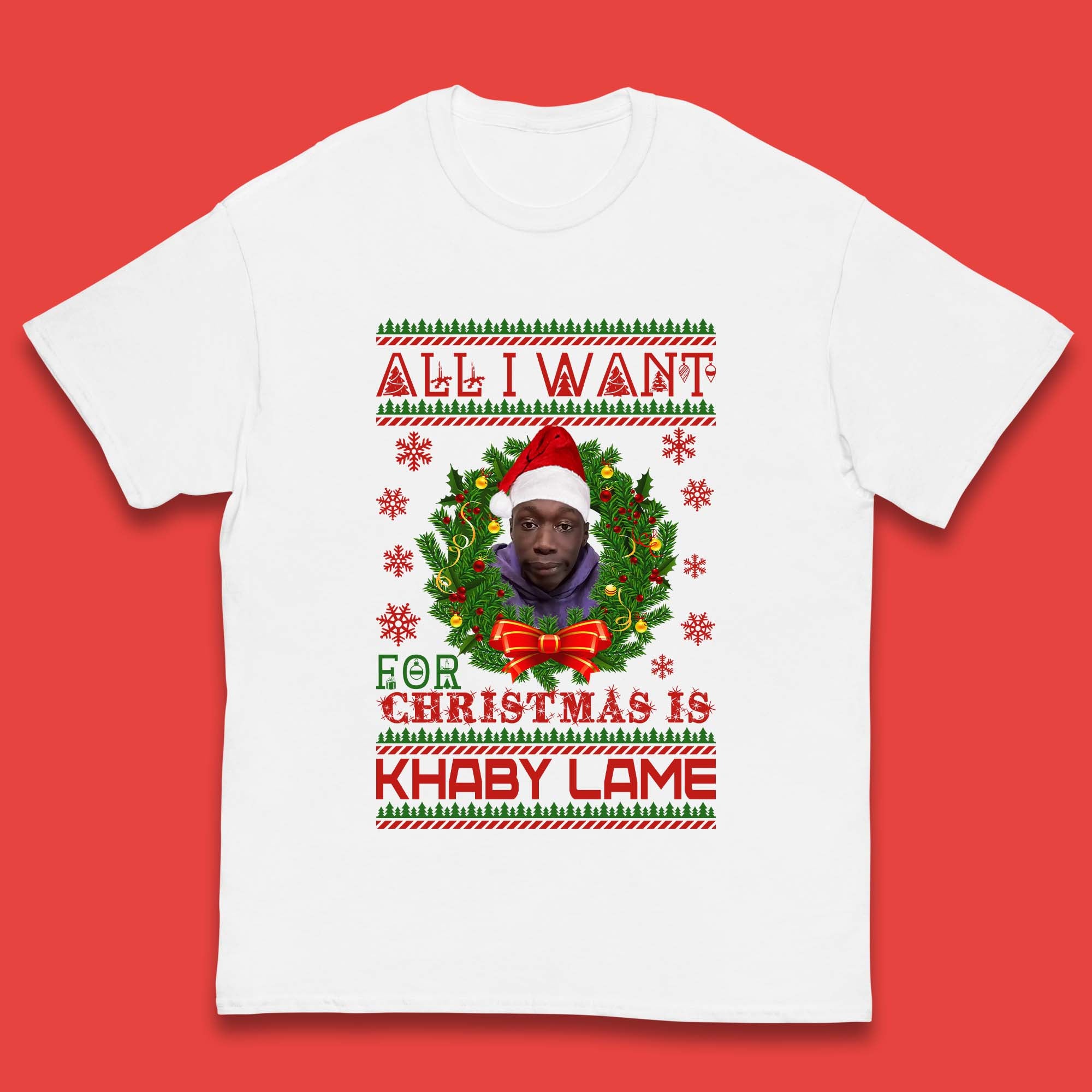 Want Khaby Lame For Christmas Kids T-Shirt 100