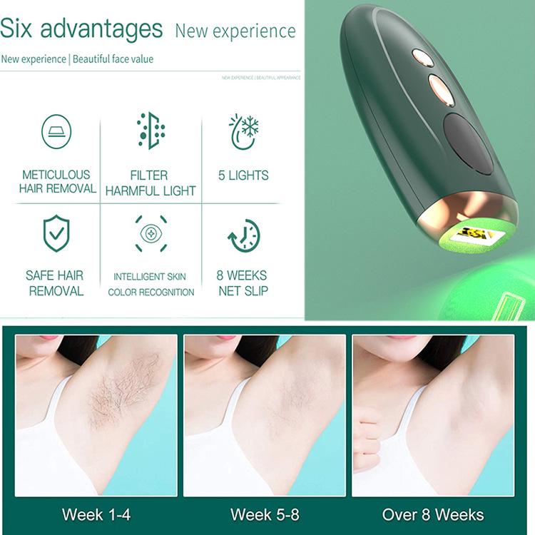 IPL Hair Removal Device with Strong Pulsed Light for Home Use – Laser Photorejuvenation Beauty Instrument