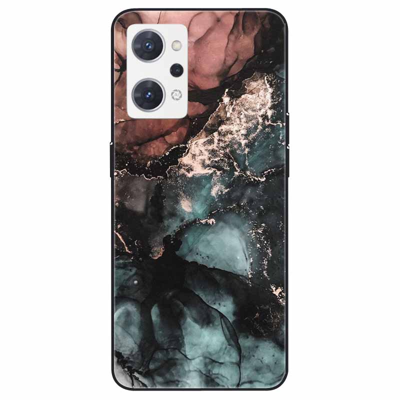 For OPPO Reno 9A 7A Case Soft TPU Fashion Marble Silicone Bumper Covers for OPPO Reno 9 A 5G CPH2523 Reno7A Protector Reno9 A