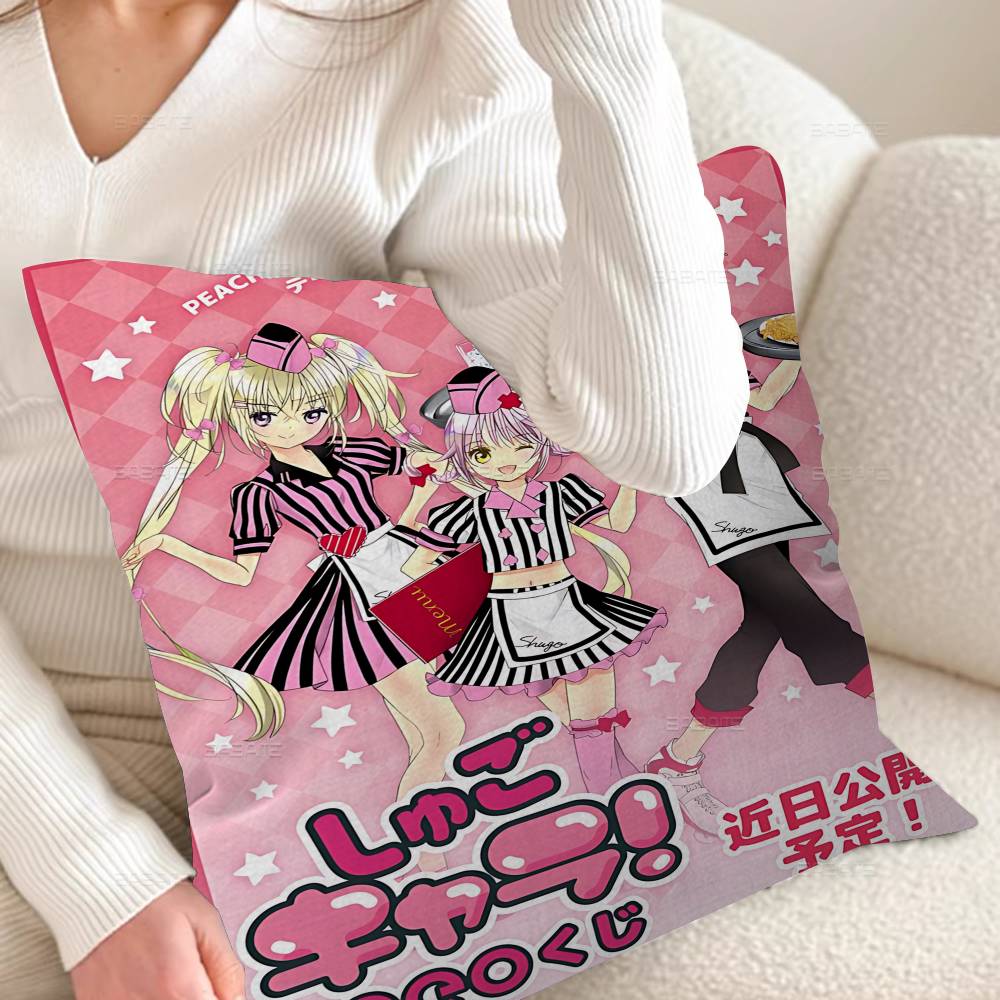 Shugo Chara Japan Anime Cushion Cover Polyester Sofa Cushions Decorative Throw Pillows Home Decoration Pillowcover