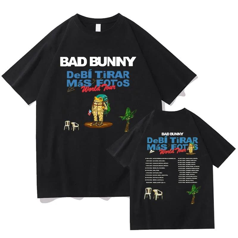 

Bad Bunny 2026 Світовий Тур Футболка Debí Tirar Más Fotos Альбом НОВІ Футболки Оверсайз З Коротким Рукавом Бавовна З Круглим Вирізом Модний Одяг S