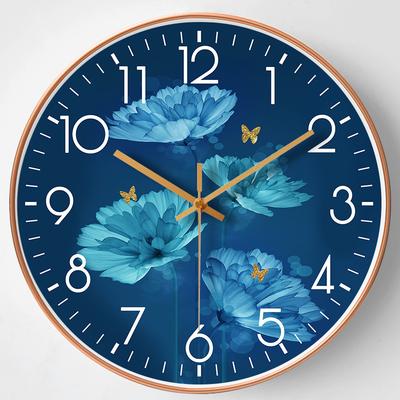 14-Zoll 35cm Wanduhr Einfaches Wohnzimmer Zuhause Stille Wanduhr Internet-Berühmtheit Schlafzimmeruhr Dekorationsuhr