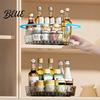 Plastic Spice Organizer 360 Degree Rotating Rack Lazy Susan Turntable Durable Kitchen for Cabinet Pantry Seasoning Bottle Holder Countertop