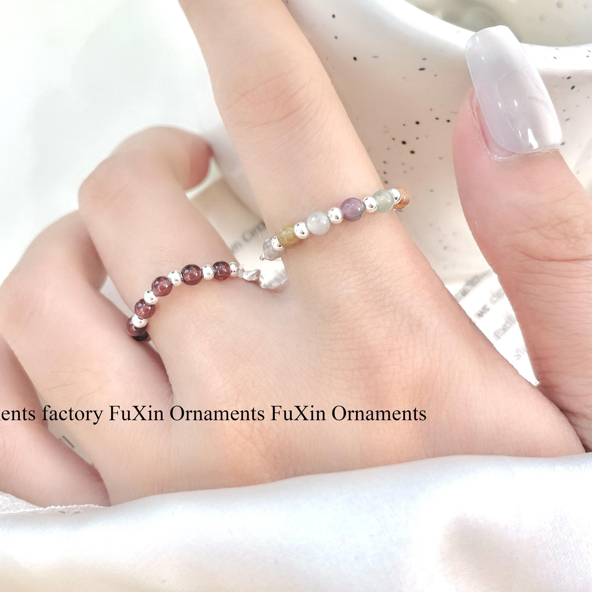 

Elegant Semi-Circular Beaded Women s Ring: Minimalist High-End Design, Hot Sale