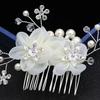 Side Clip Flower Hair Comb Fashion Bride Headwear Hair Ornament Rhinestone Hairpin  Bridesmaid
