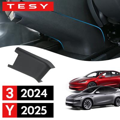 Pour Tesla Model Y Juniper Lancement 2025 Model 3 Highland 2024 Siège Arrière Enfants Panneau Anti-Coup de Pied Couvercle de Protection Anti-Salissure Anti-Coup de Pied
