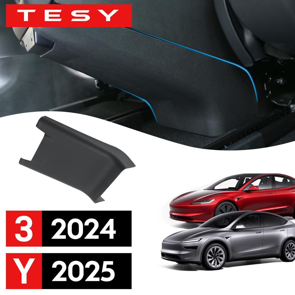 For Tesla Model Y Juniper Launch 2025 Model 3 Highland 2024 Rear Seat Children Anti Kick Board Dirty Kickproof Protection Cover