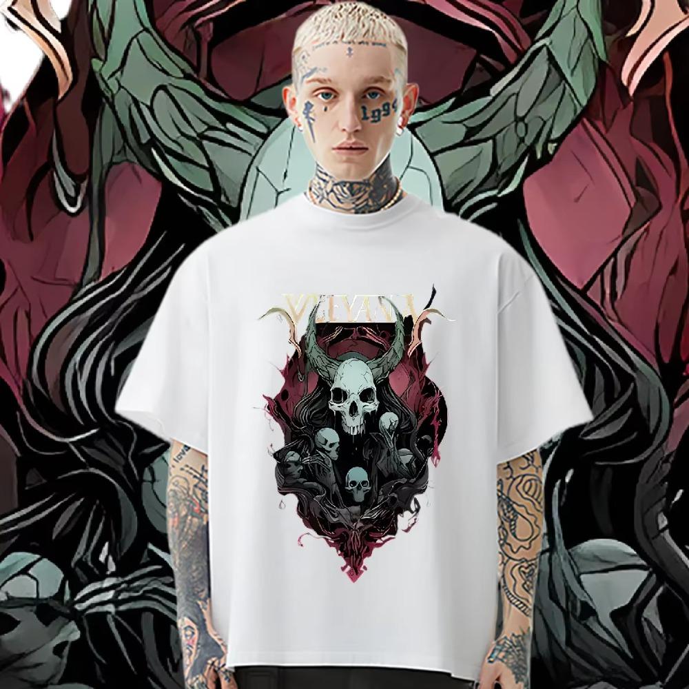 Vintage Aesthetic Tops Round Neck Unisex Graphic Printing Tshirt New 2024 All-Season Wear Hot Sale XXXL Slight Stretch Shirt