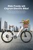 Cysum Cityrun Electric City Bike 26-Inch Tire 250W Motor 36V10Ah Built-in Battery 60–80 Km Max Range Shimano 7-Speed