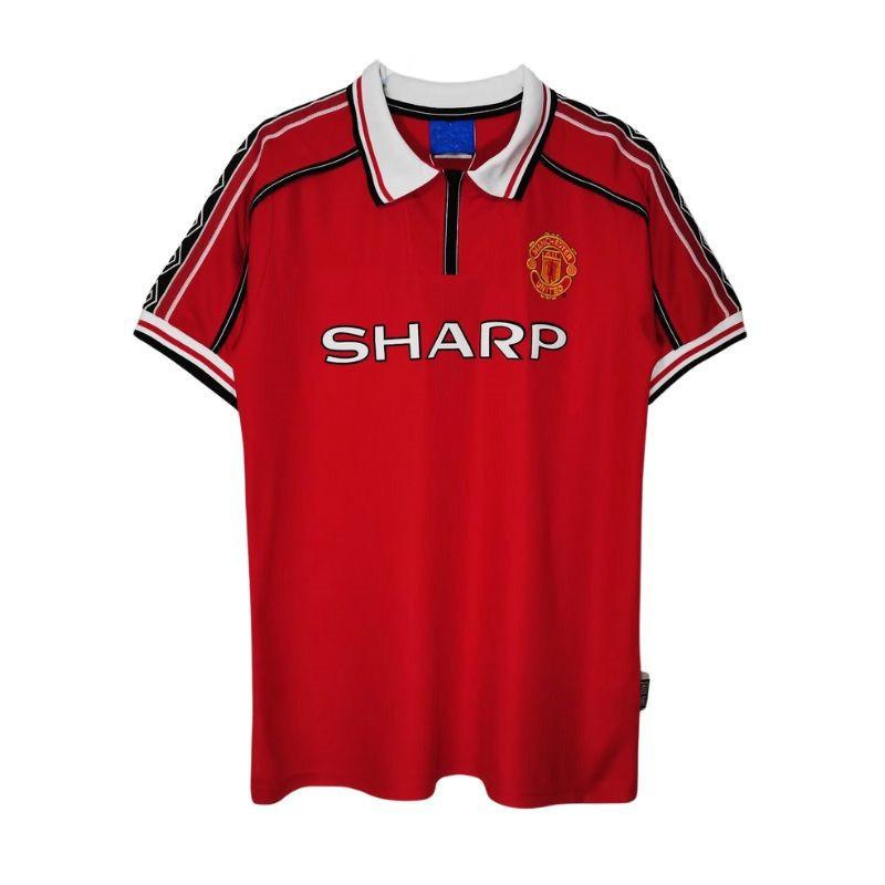 

98-99 Red Devils Home Retro Thai Version Jersey No. 7 B Kerham 11 Giggs Short-sleeved XXL