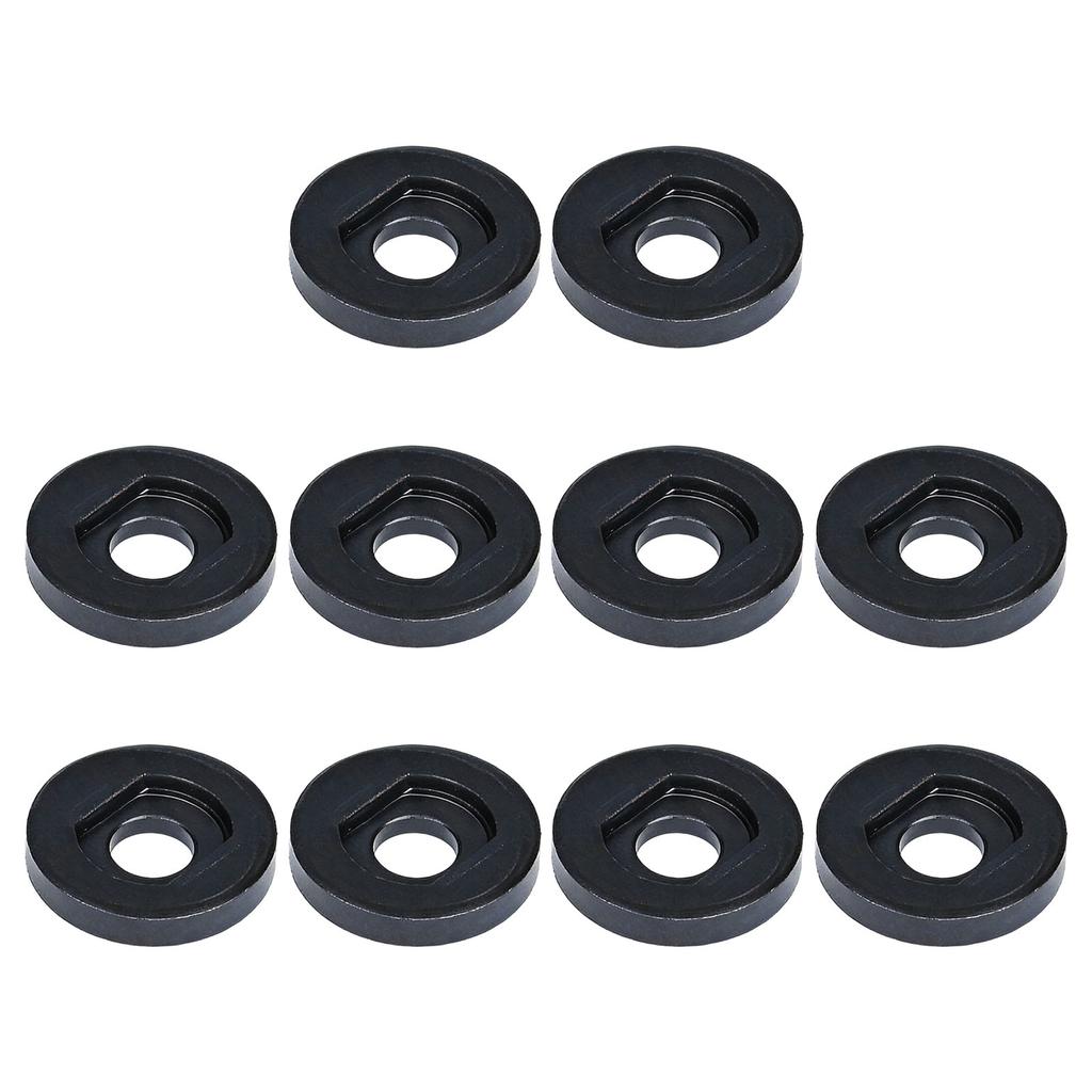 10Pieces Heavy Duty Universal Angled Grinder Backing Plates for 100mm Models Four Hole Hex Design Alloy Material Secure