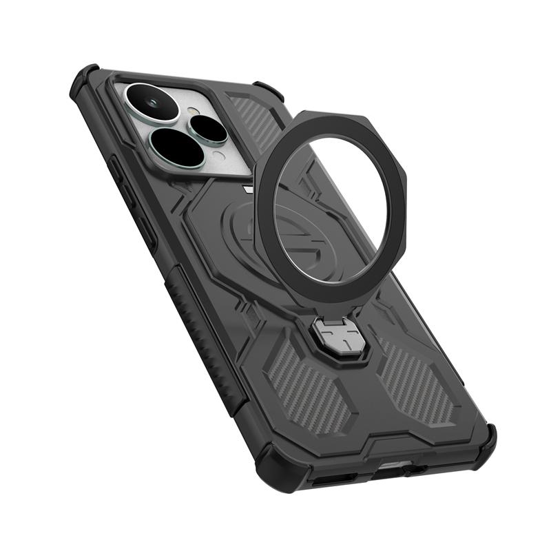 Magnetic Wireless Charge Cover For Realme 15 5G Phone Holder Armor Back Case For Realme 15 Pro Cover For Realme 15 Case 6.8 Inch