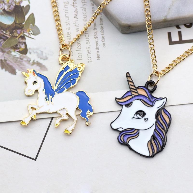 Creative Cartoon Cute  Alloy Necklace Christmas New Year Birthday Gift