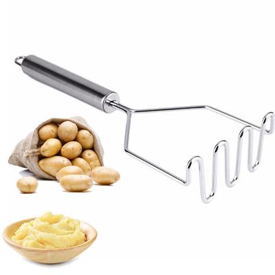 Schiacciapatate Acciaio Inossidabile Schiacciariso Pressa Schiacciapatate Ondulato Cucina Cottura H-u-