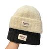 Wool hat women's autumn and winter new thickened warm ear protection hat big head circumference shows small face versatile knitted cold hat