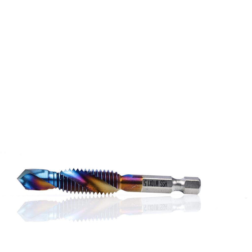 Set of 6 Tapping Drills M3-M8 In a Blue Case