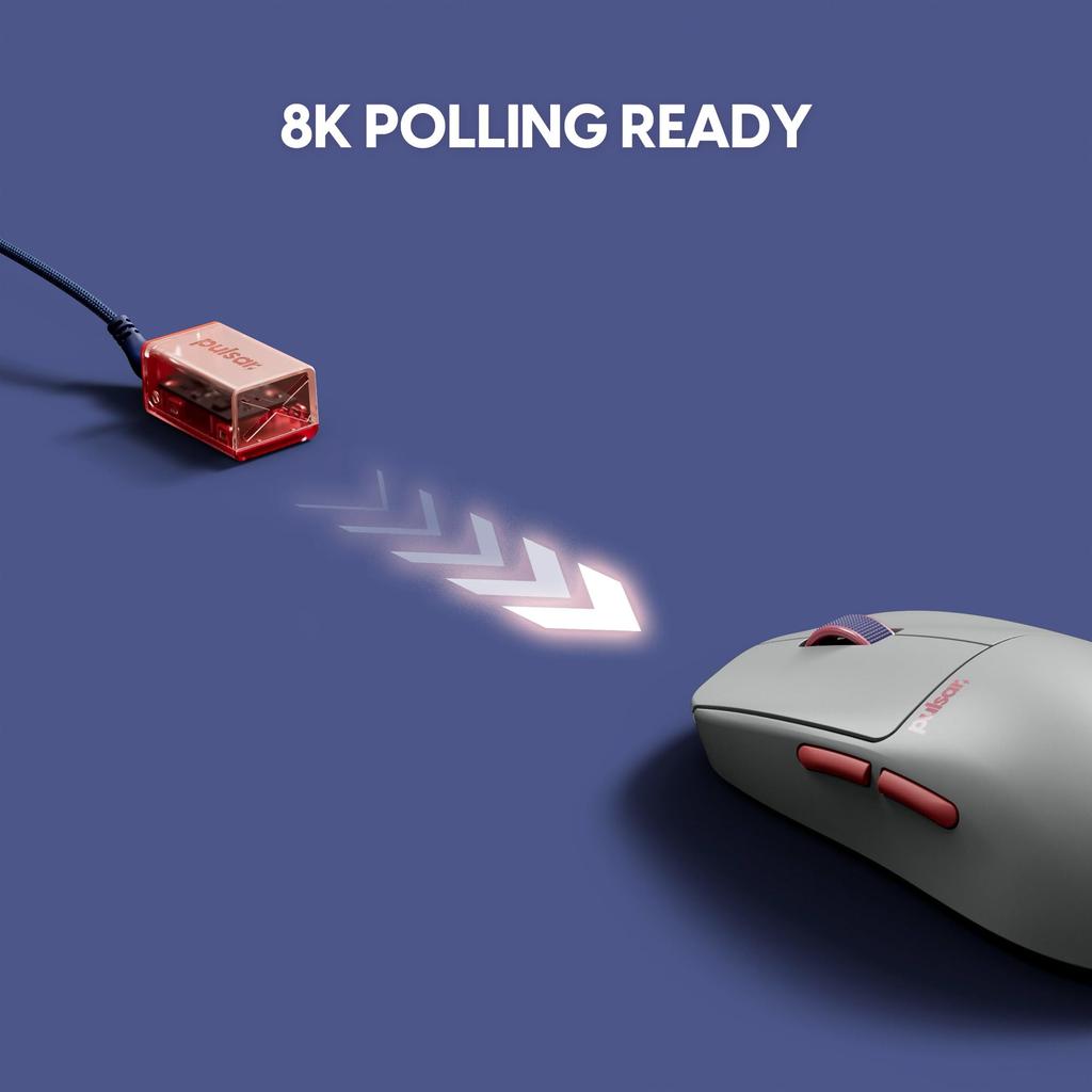 Pulsar Gaming Gears X2 CrazyLight Tokyo Edition Wireless Gaming Mouse, Ultra-Lightweight (35g), 8K Polling Rate, 1ms, 32000 DPI, Optical Switch, XS-1