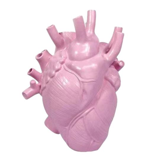 Xiaobudian Heart Shaped Flower Vases, Resin Vase, Creative Holder, Modern Art Style Decorative Vase for Home Wedding Valentine Gift Desktop