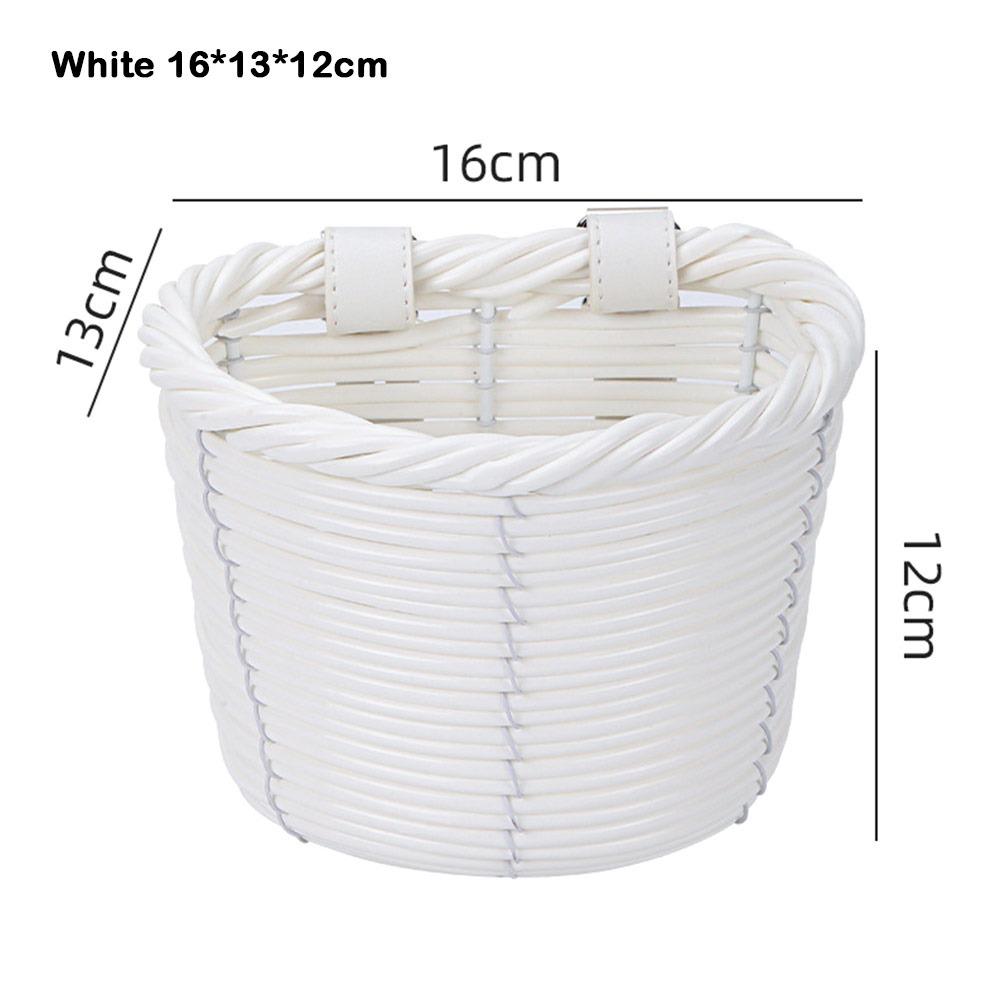 Retro Woven Front Riding Basket 7 Styles Walking Tool Storage Basket