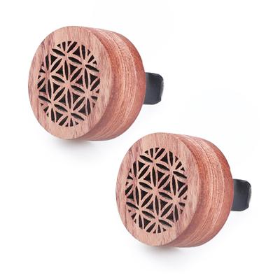 Aroma Diffuser, Wooden Car Clip, Air Freshener, Light, Made of