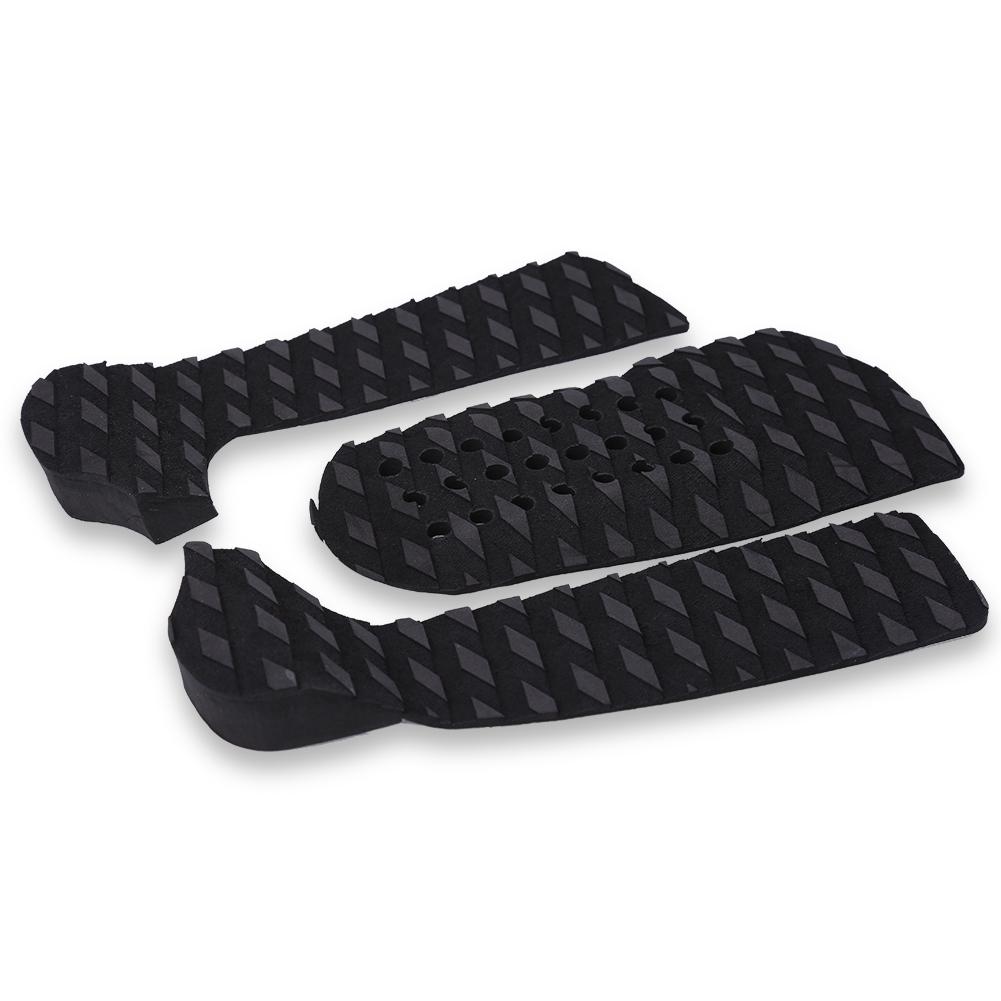 Surfing Surfboard Anti Slip Traction Pad Tailpad Deck Grip (Black)