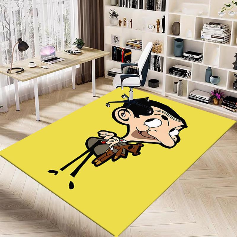 1PC Mr. Bean Extra Large Non-Slip Floor carpet, Office, family, bedroom, Studio - Large Area Rug Indoor Rugs, Vibrant Colors-A289
