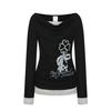 Y2k Aesthetic Fake Two Pieces T-shirt Harajuku Polka Dot Patchwork Casual Tops Women Printing Grunge Slim Fit Tshirts