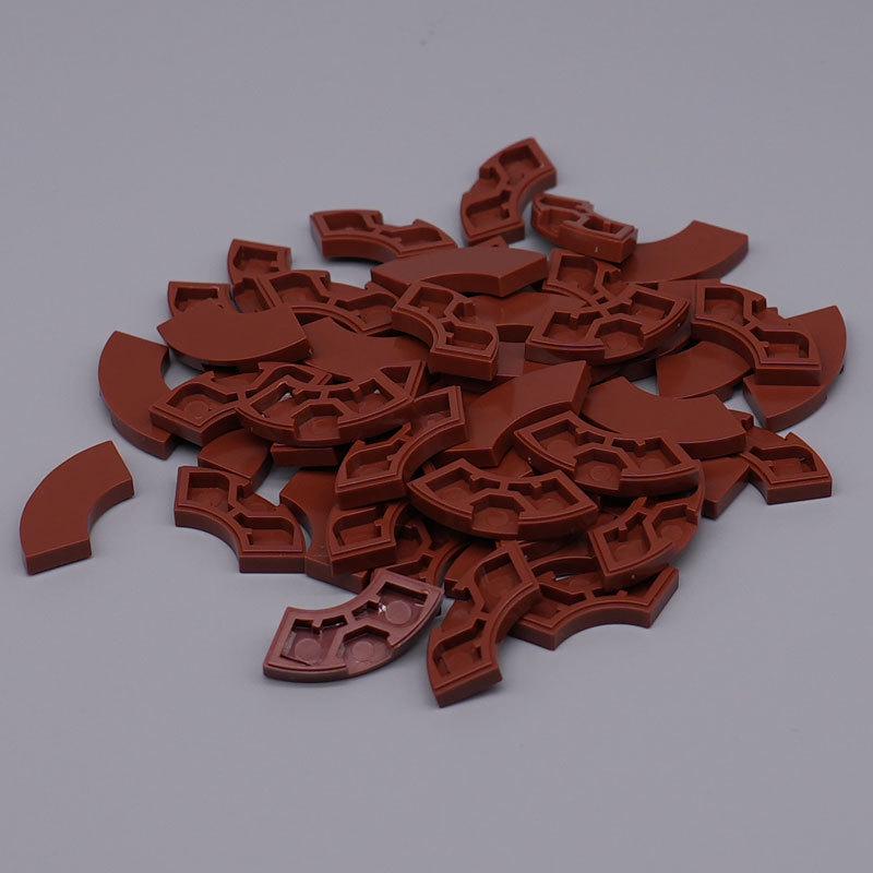 Curved Light Panel Building Blocks with Particle-Filled Ball - 100g, Compatible with 27925 Parts