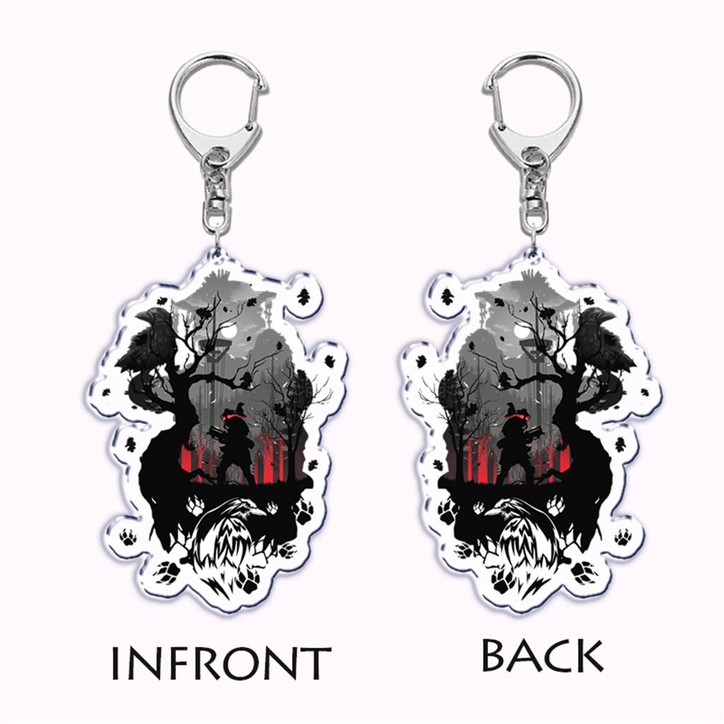 Hot Game Apex Legends Characters BLOODHOUND Acrylic Key Chain Pendant Key Ring Keychains Keyring for Bag Pendant Jewelry Gifts