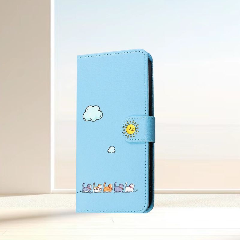 

Cartoon Cute Cat Wallet Leather Case for Apple iPhone 17 Pro Max- Flip Stand Card Holder Shockproof Full Cover on iPhone 17/16/15/14/13/12/11/Pro/Plus iPhone 15