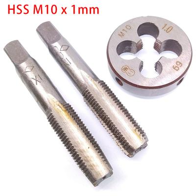 Gewindebohrer und Schneideisen HSS M10 x 1 mm Kegel 59 mm Schneideisen HSS M10 x 1 mm