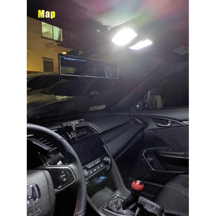 11-Pieces CRV HRV LED Interior Light Kit for Honda CR-V HR-V 2013 2014 2015 2016 2017 2018    White 6000K Interior LED Lighting Package + License