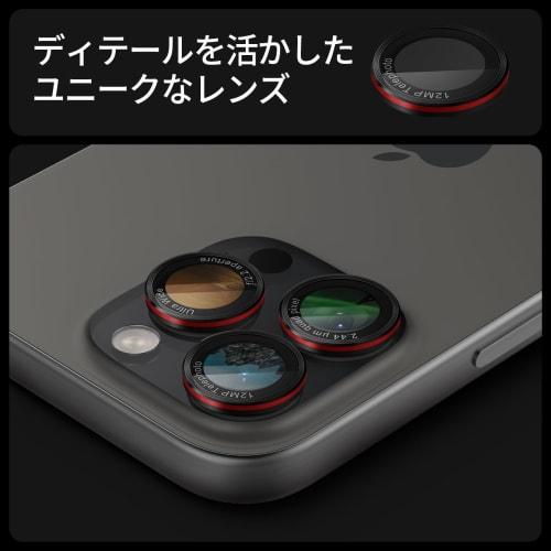 Spigen iPhone16Pro Camera Protection iPhone16ProMax Camera Protection Film 9H Hardness Tempered Glass L-Series Edition Compatible with iPhone16Pro/Pro