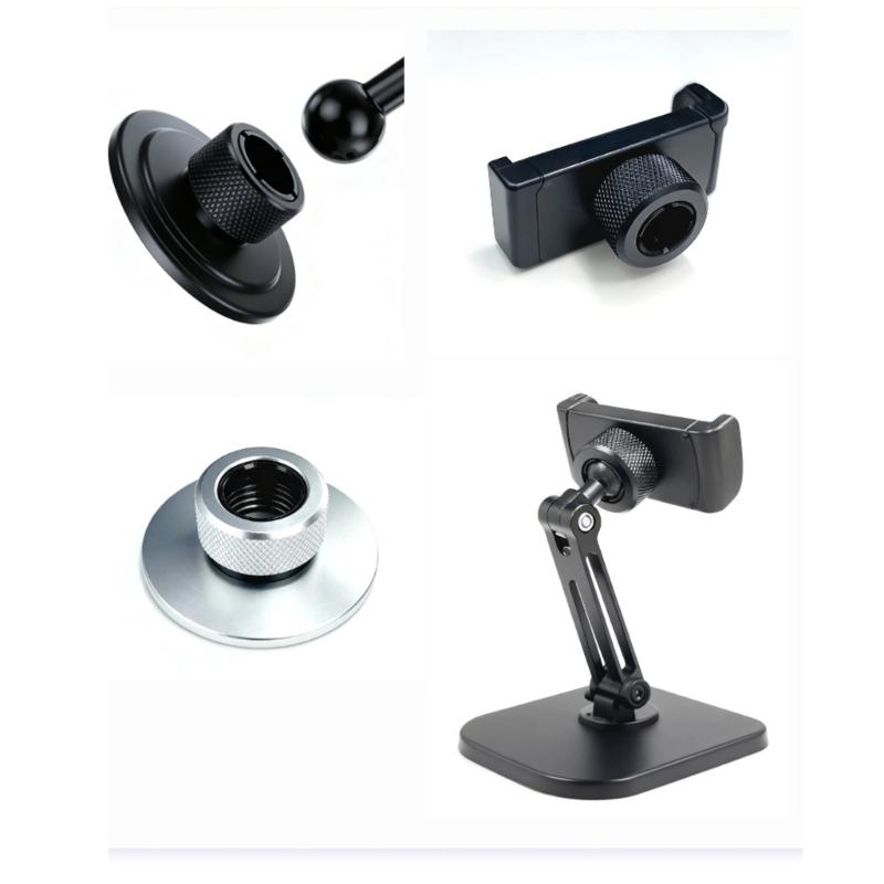 Dadi di Fissaggio Sferici Robusti da 17 mm in Alluminio con Bloccaggio Adatti per Supporti Rotanti per Telefono da Auto e Supporti per Tablet