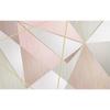 3D-Wandbild, rosa Tapete, geometrisches Dreieck, Wandgemälde, Heimdekoration, Wohnzimmer, Mode, Innenarchitektur, Wandgemälde