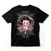 Mew TShirt Pokemon Legendary Psychic Type Anime Floral Gothic Graphic Tee Black